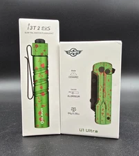 Brand New! Zombie Green Bundle - Olight i3T 2 EOS Flashlight + Oknife U1 Ultra