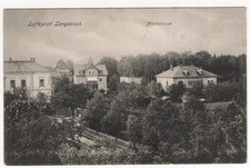 Postcard health resort Langebrück, Albertstrasse used 1906