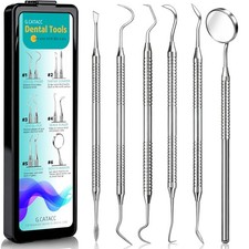 Dental Tools, Dental Pick for Teeth Cleaning, Stainless Steel Hygiene Kit with T
