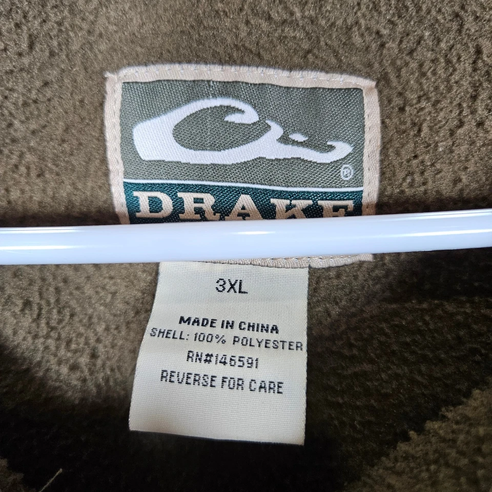 Drake Waterfowl Eqwader Jacket Mens 3XL Realtree Max-5 Camo Hunting Full Zip - Image 3 of 4