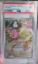 PSA 9 MINT Chansey Twilight Masquerade Illustration Rare 2024 Pokemon 187/167