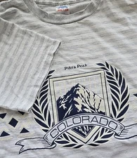 Vintage 90s T-Shirt Large Pikes Peak Colorado Single Stitch USA