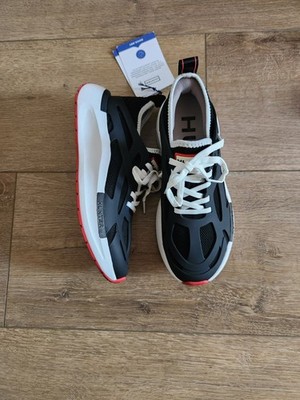 Hunter Tulip Sneakers Mens 7 Black White Red Water Repellent Shoes New No Box