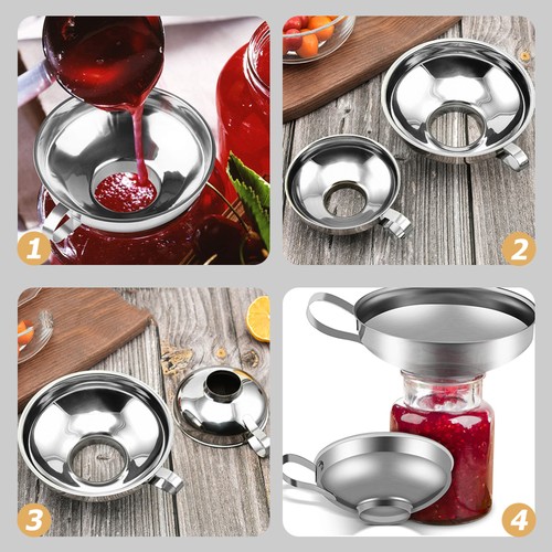 Wide Mouth Funnel Stainless Steel Filling Food for Canning Broad - Picture 8 of 12