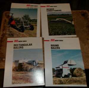 4-lot vintage new idea 2 page hay equipment brochures in very good shape used