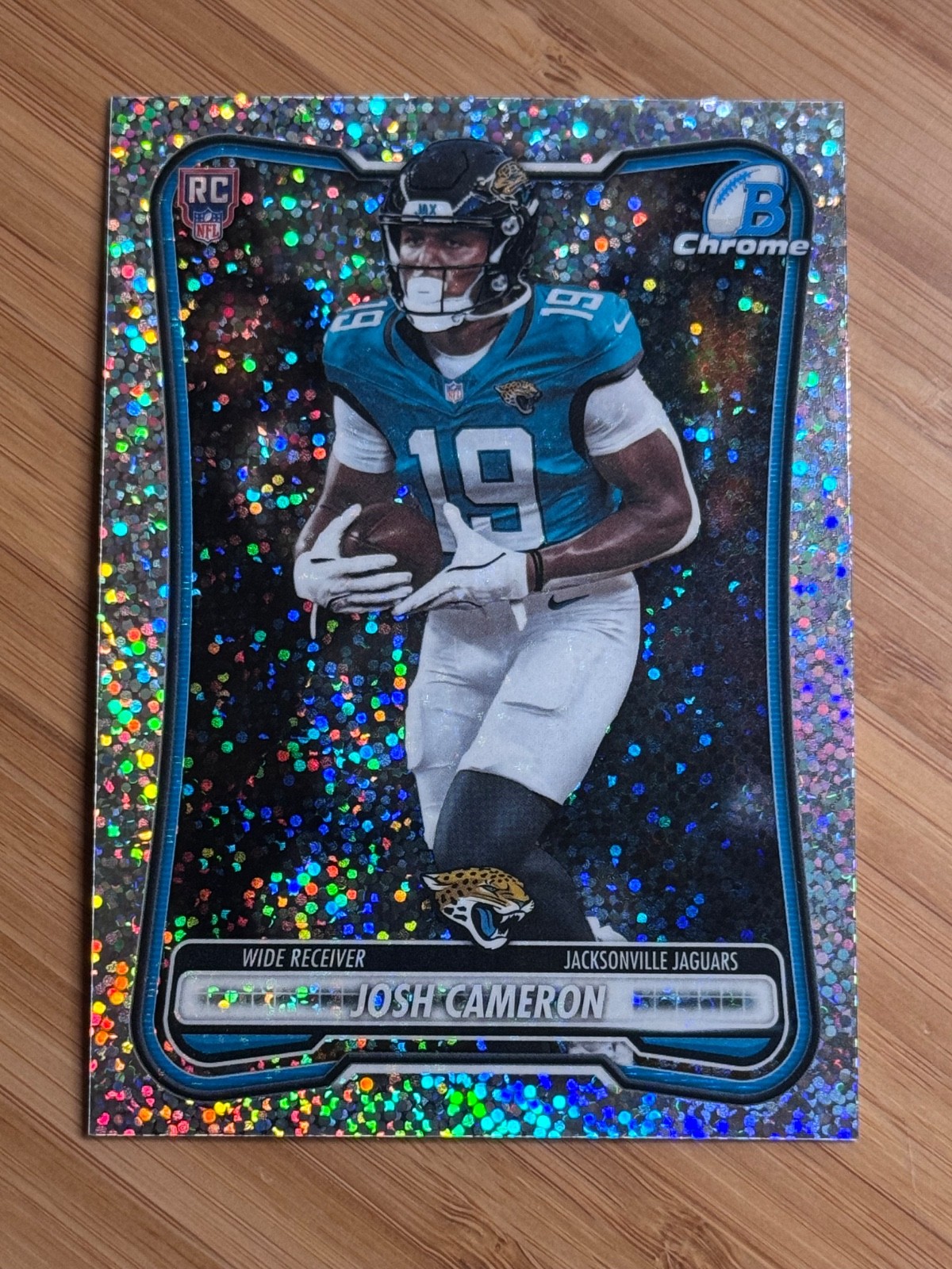 Josh Cameron 2026 Bowman Football - RC Chrome Speckle Refractor Jaguars #BCV-161