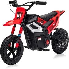 24v Ride on Motorcycle for Kids 350w Mini Dirt Bike 14 MPH Red