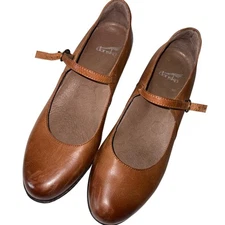 Dansko Brown Leather Mary Jane Comfort Shoes Womens EU 38 US 7.5 8