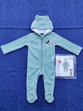 Disney Baby Overall Gr.74/80 Fleece Micky Maus Mint Einteiler Strampler Winter