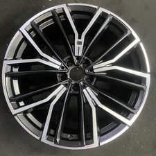 Rear Oem Bmw Machined Black 540i M550i 530e 530i Rim 20x9 2021-2023 Alloy 86161 Rear Oem Bmw Machined Black 540i M550i 530e 530i Rim 20x9 2021-2023 Alloy 86161