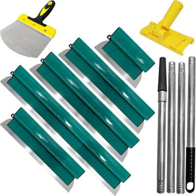 Drywall Skimming Blade Set, Stainless Steel 10'',16'',24'',32 &40  Skimming Blades,