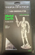 The Terminator T-800 Endoskeleton Metal Earth Model Kit Made From Steel