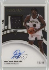 2021-22 Panini Immaculate Rookie 56/99 Day'Ron Sharpe #119 Patch Auto 1a07