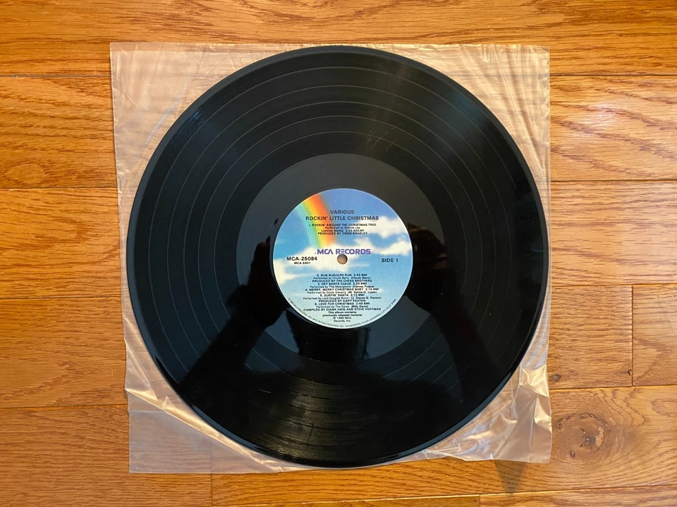 Rockin' Little Christmas LP MCA 1986 Press Brenda Lee Chuck Berry The Moonglows - Image 4 of 4