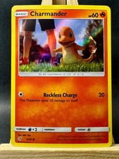 Charmander Holo Pokemon Gioco di Carte Collezionabili - Detective Pikachu 4/18 NM