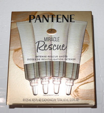 Pantene Miracle Intense Rescue Shots Dry Hair Treatment, 0.5 OZ, 4 New Sealed