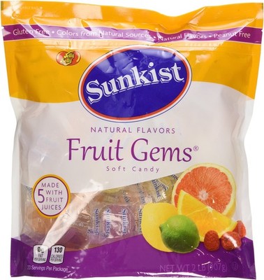 Sunkist  Individually-Wrapped Fruit Gems 32OZ (2 2 Pound (Pack of 1), Basic