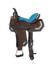 Tough 1 Western Saddle Sonora Barrel 10" Dark Roughout SR222