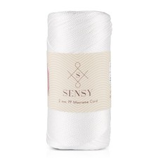 Sensy Premium 2mm 251 Yards Polyester Rope 100 Polypropylene Cord Macrame Co...