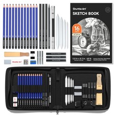 37 PCS Sketching Drawing Pencils Set Professional Art Kit With Zipper Case