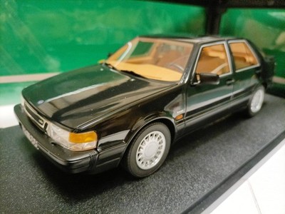 Cult 1:18 Saab 9000 Turbo 1985 4-Door Sedan Black Diecast Car Model