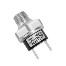 Air Pressure Switch 90-120 PSI Air Compressor Pressure Switch 1/4-18 NPT Mal...