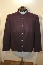 Vintage Pendleton Pure Virgin Wool Jacket Purple Womens sz 38 M Made in USA