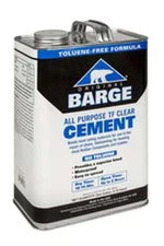 BARGE Original All-Purpose TF Clear Cement Shoe Glue GALLON Tin Can Quabaug USA
