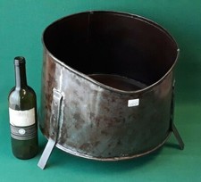 ANTICO TINO TINOZZA ANTICA IN FERRO LATTA PER PRODUZIONE VINO MOSTO UVA. GGG15