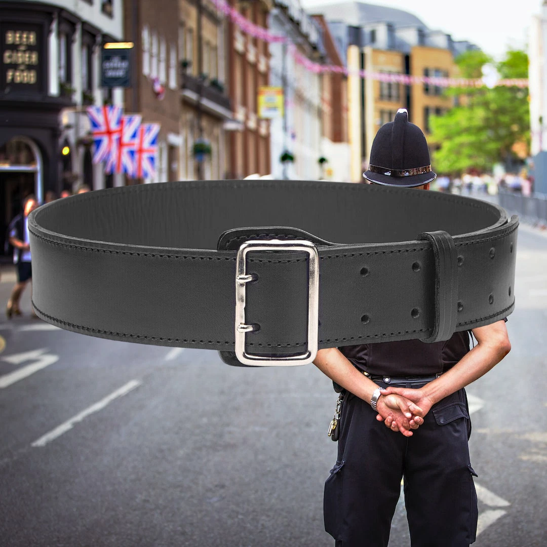 Genuine Calf Leather Sam Browne Style DUTY BELT 2'' wide 3.5m Thick Leather  Belt