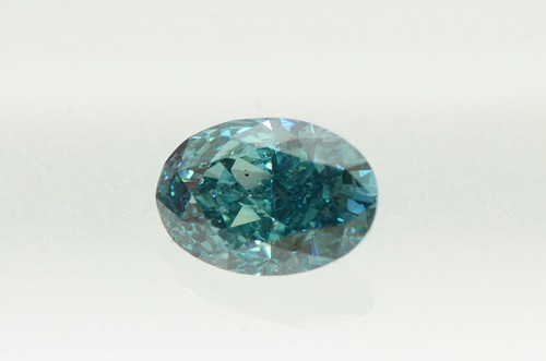 Loose Oval Shape Diamond Fancy Blue VS2 Certified Natural Enhanced 1.04 Carat - Picture 5 of 8