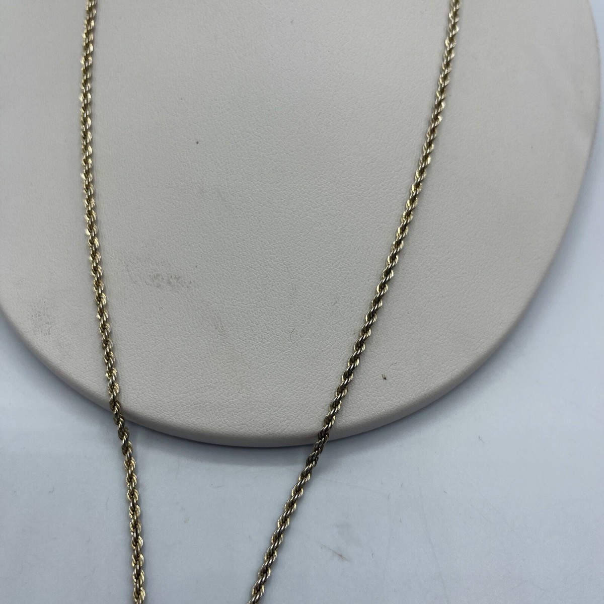 Italy 925 Sterling Silver Twisted Rope Chain Necklace # C363