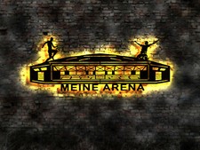 LED  Gelsenkirchen  Wandbild Wandtattoo Skyline Wandsticker Aufkleber Stadion