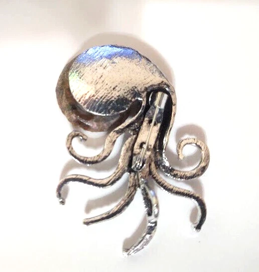Broche prendedor Cthulhu Kraken bruja amonita mágico raíz gótica chakra espiral joyería Foto 2 de 3