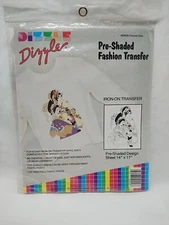 Dizzle Dizzler Oriental Girls Pre-Shaded Fashion Transfer 14" X 17"