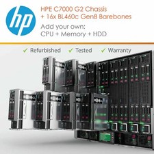 HP C7000 G2 Chassis 16x barebones BL460c Gen8 G8 blades add your own cpu ram hdd