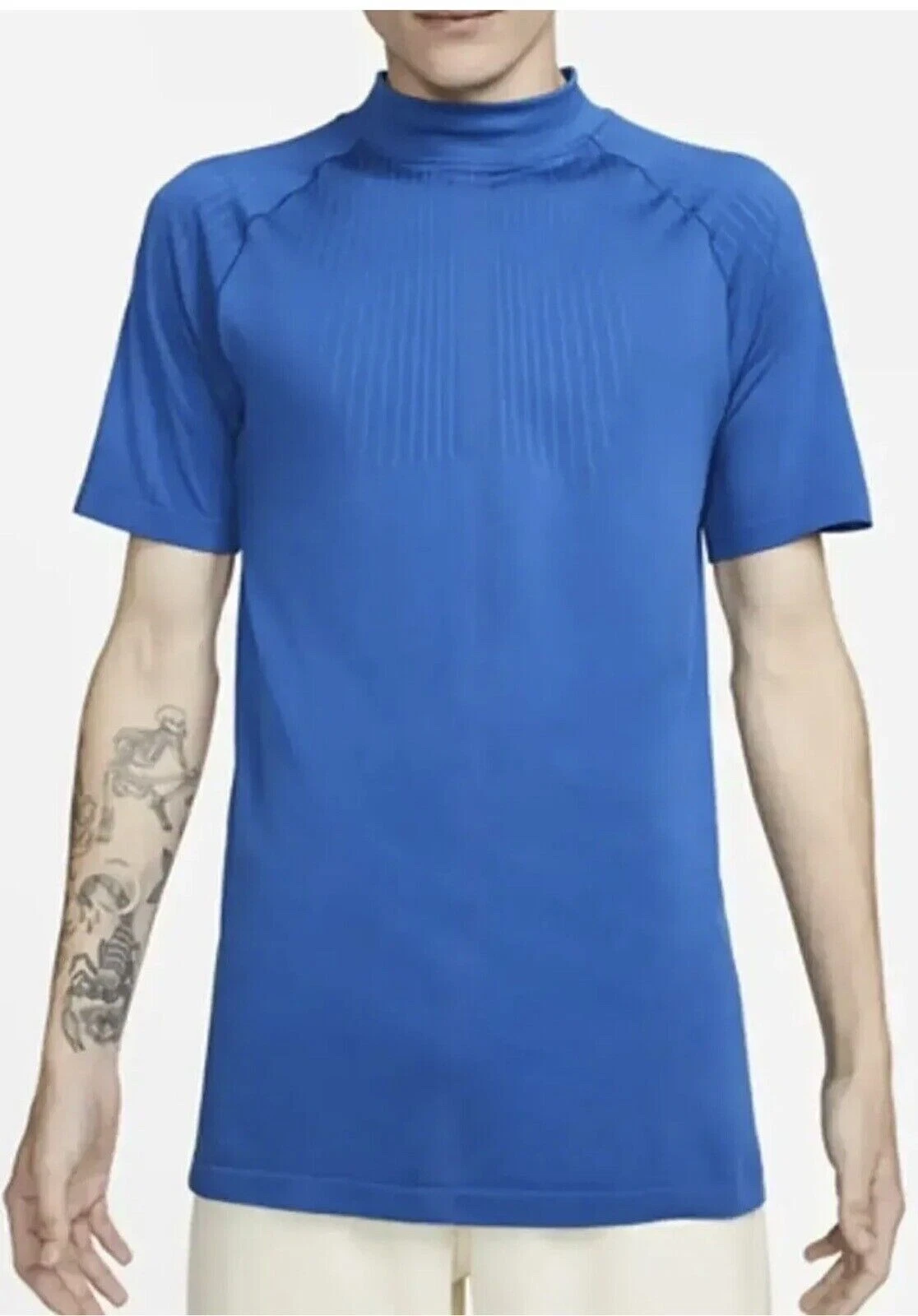 Nike Men's S Matthew M Williams MMW NRG Mock Neck Top Shirt DD9436-409 MSRP $150