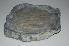 Vivarium Reptilien Stein Effekt Wasser & Futter Napf M 18 x 2.5 CM Reptilien