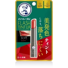 ROHTO Mentholatum Flash Tint Lip 2g Red Unscented SPF26 PA+++
