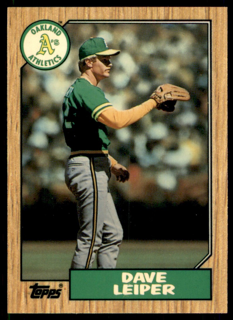 1987 Topps Tiffany Dave Leiper RC Oakland Athletics #441