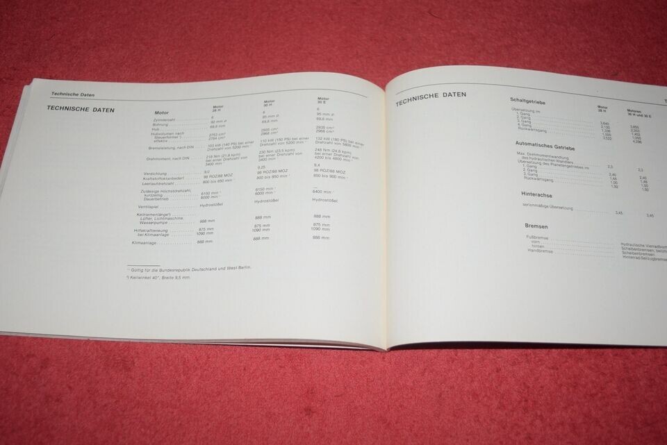 Operating Instructions Manual Opel Senator A1 2.8/3.0 Edition 1978