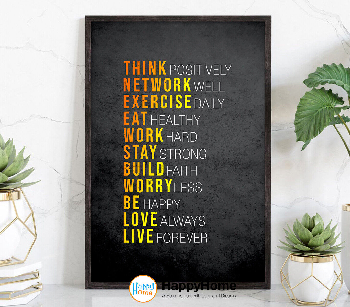 Motivational Wall Art Inspirational Quotes Print Office Decor ...