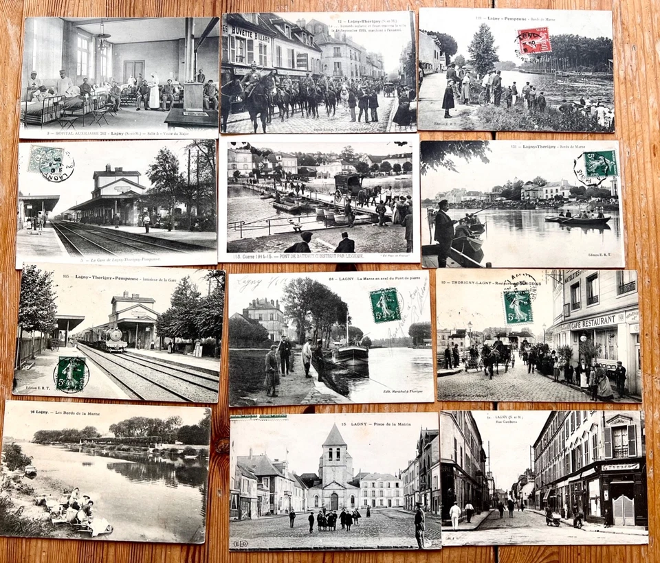 Lagny sur Marne 238 Cartes postale COLLECTION TRÈS BONNE ÉTAT VOIR PHOTOS RARE - Photo 2/4