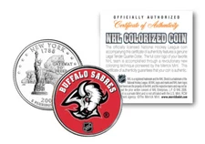 BUFFALO SABRES NHL Hockey New York Statehood Quarter US Colorized Coin LICENSED