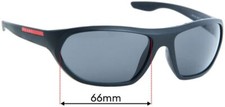 SFx Replacement Sunglass Lenses fits Prada SPS18U - 66mm Wide