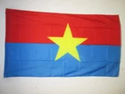 VIET CONG FLAG 2' x 3' for a pole - NATIONAL LIBERATION FRONT FLAGS 60 x 90 cm -
