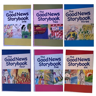 Good News Storybook, Bible Stories For Children with Pictures Set of 6-VBS Books