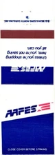 AAFES, Unless You're Shopping Here, You're Not Saving, Vintage Matchbook Cover