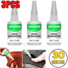 3 Pack Multifunctional Welding High-Strength Oily Glue Universal Super Glue 50g