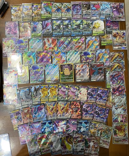 Carte Pokemon Italiane lotto di 90 Carte con Brillanti V e/o VMax /Gx Full art